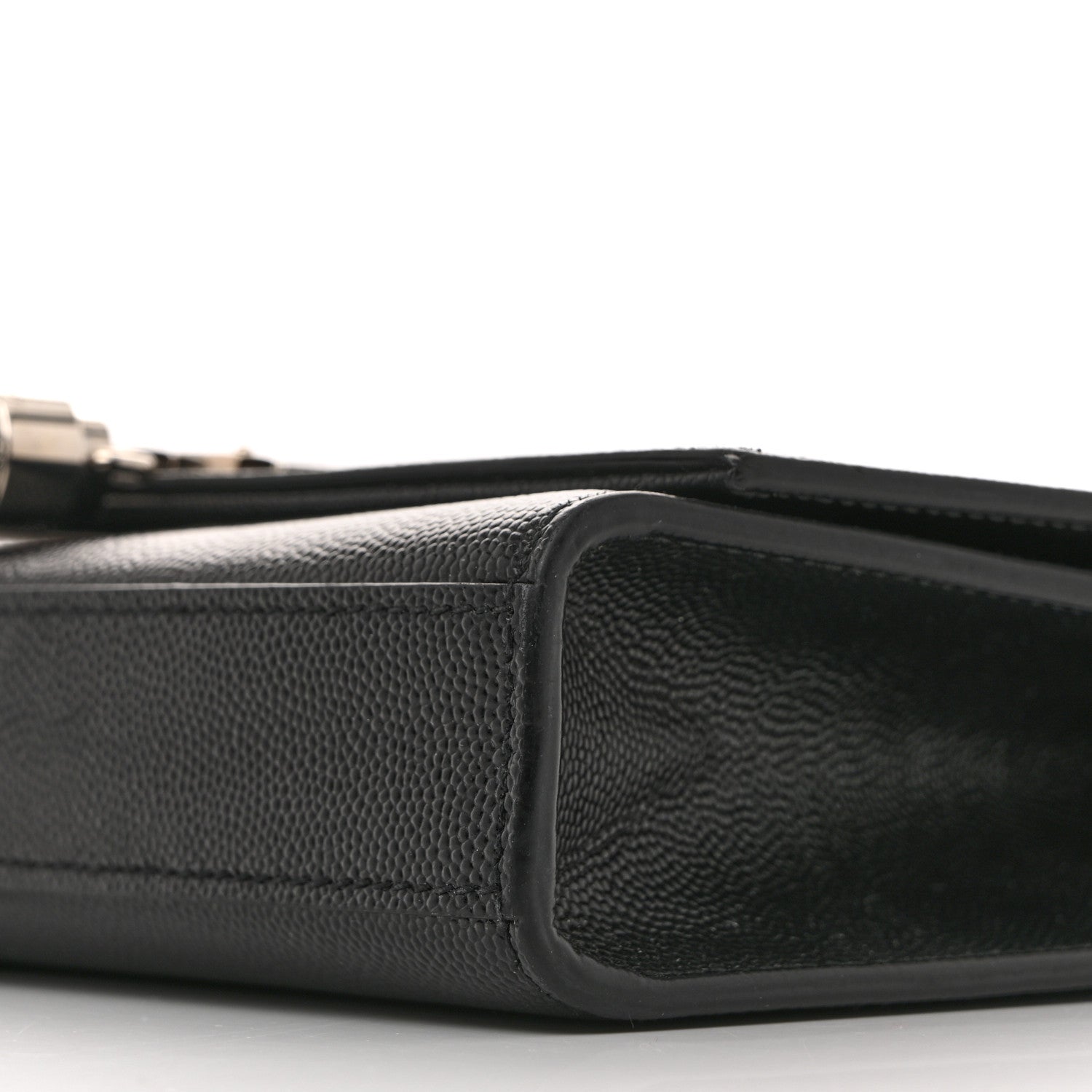Saint Laurent Grain De Poudre Small Classic Monogram Kate Tassel Satchel Black 10 of 11