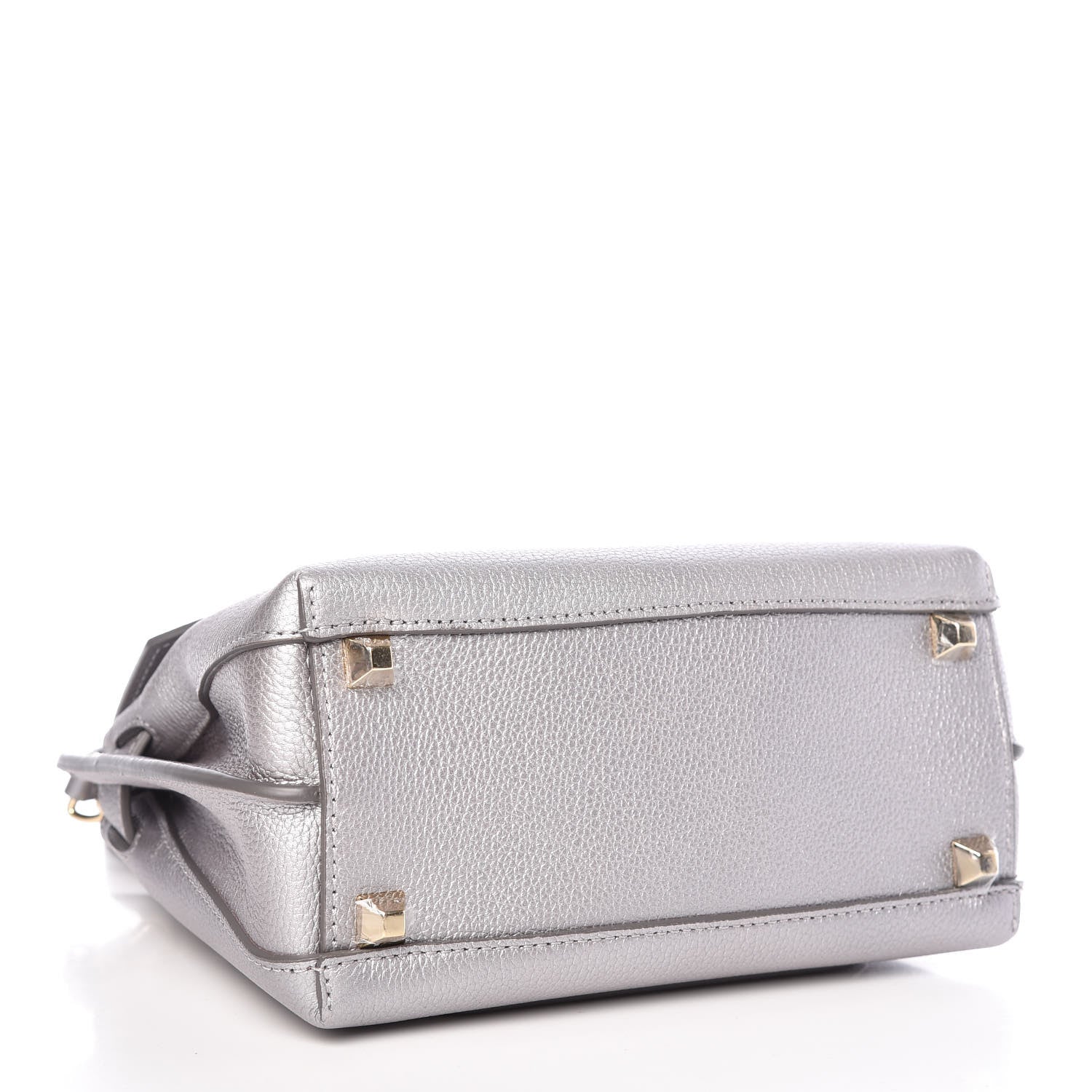MCM Grained Calfskin Milla Crossbody Spike Silver 4 of 7