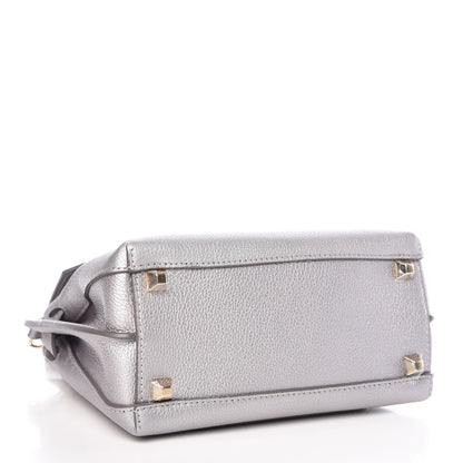 MCM Grained Calfskin Milla Crossbody Spike Silver 4 of 7