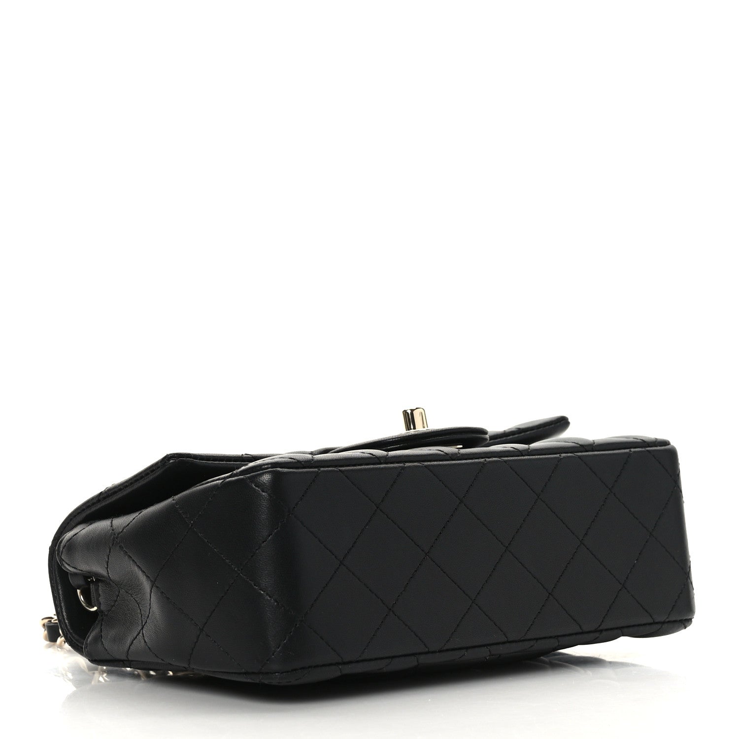 Chanel Lambskin Quilted Mini Rectangular Flap Black 4 of 9