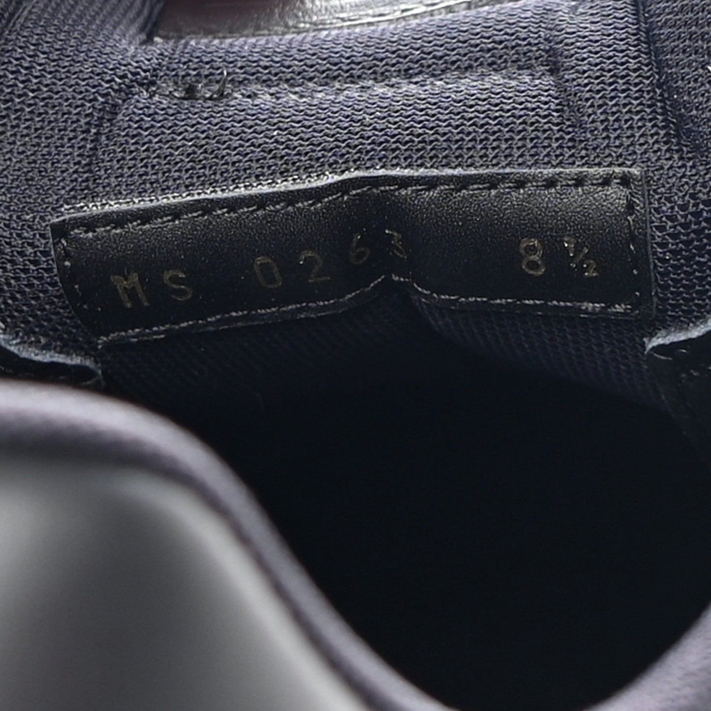 Calfskin Embossed Monogram Rivoli Mens Sneakers 8.5 Black