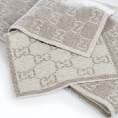 Gucci Cashmere Hat and Scarf Set Beige 3 of 10