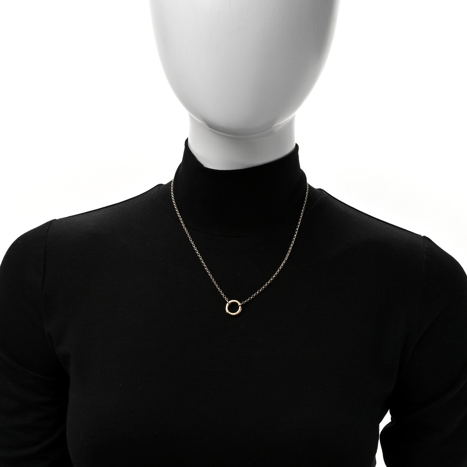 Foundrae 18K Yellow Gold Small Belcher Chain Chubby Annex Link Necklace 2 of 7