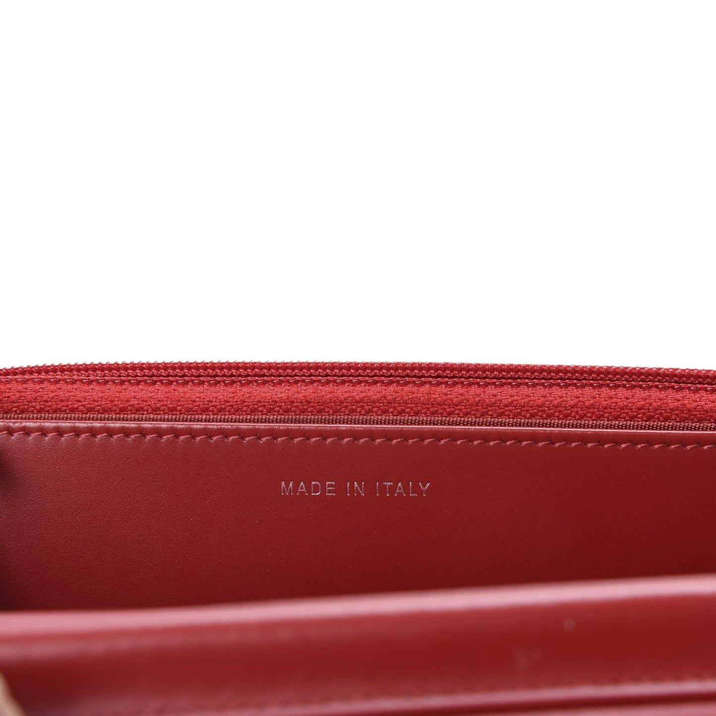 Glazed Calfskin Quilted Coco Boy Wallet On Chain WOC Red