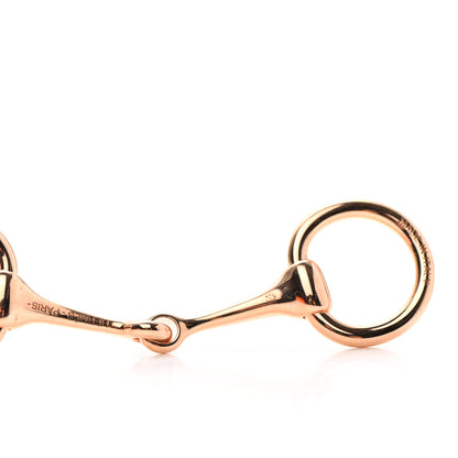 Hermes Permabrass Mors Scarf Ring Rose Gold 3 of 3