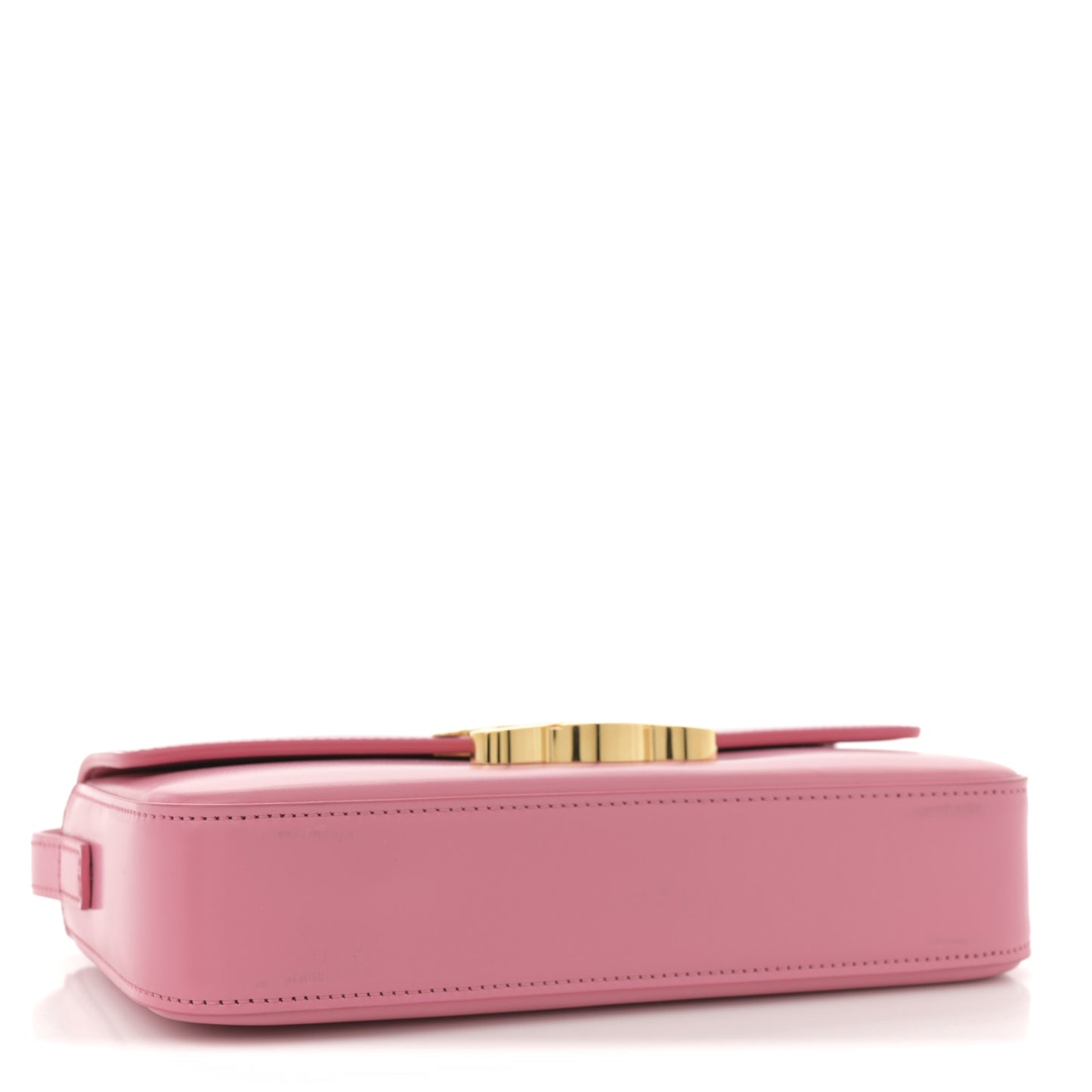 Shiny Calfskin Triomphe Shoulder Bag Flamingo