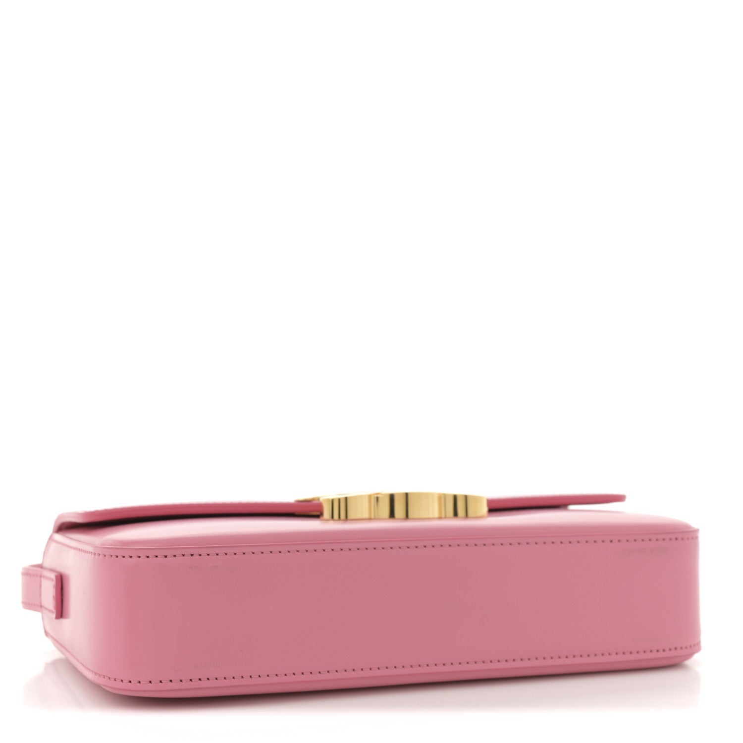 Celine Shiny Calfskin Triomphe Shoulder Bag Flamingo 4 of 12