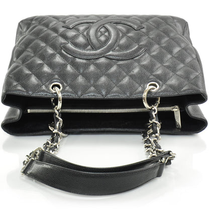 Chanel Caviar Quilted Grand Shopping Tote GST Black 6 of 11