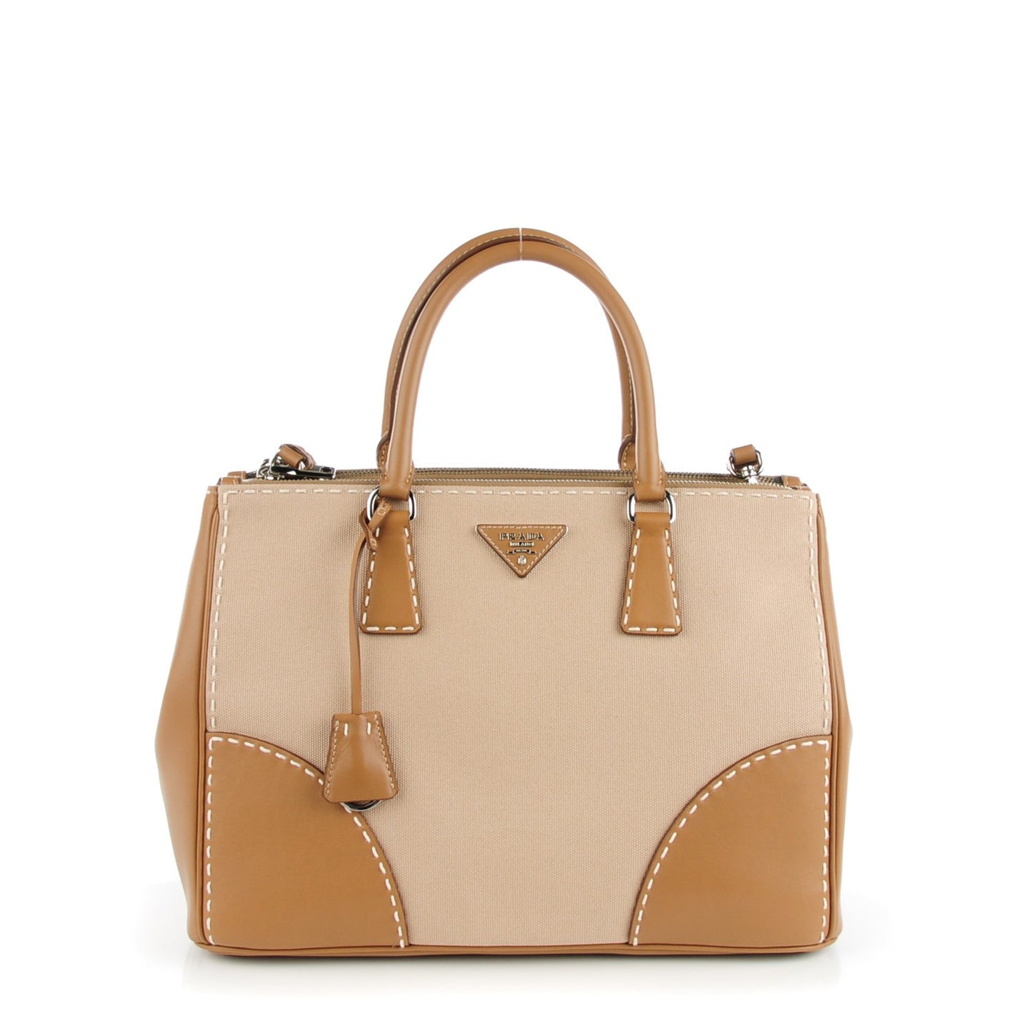 Canapa City Calf Medium Stitch Tote Corda Caramel