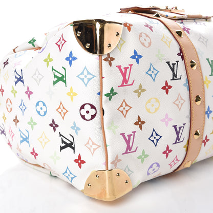 Louis Vuitton Monogram Multicolor Keepall 45 White 14 of 16