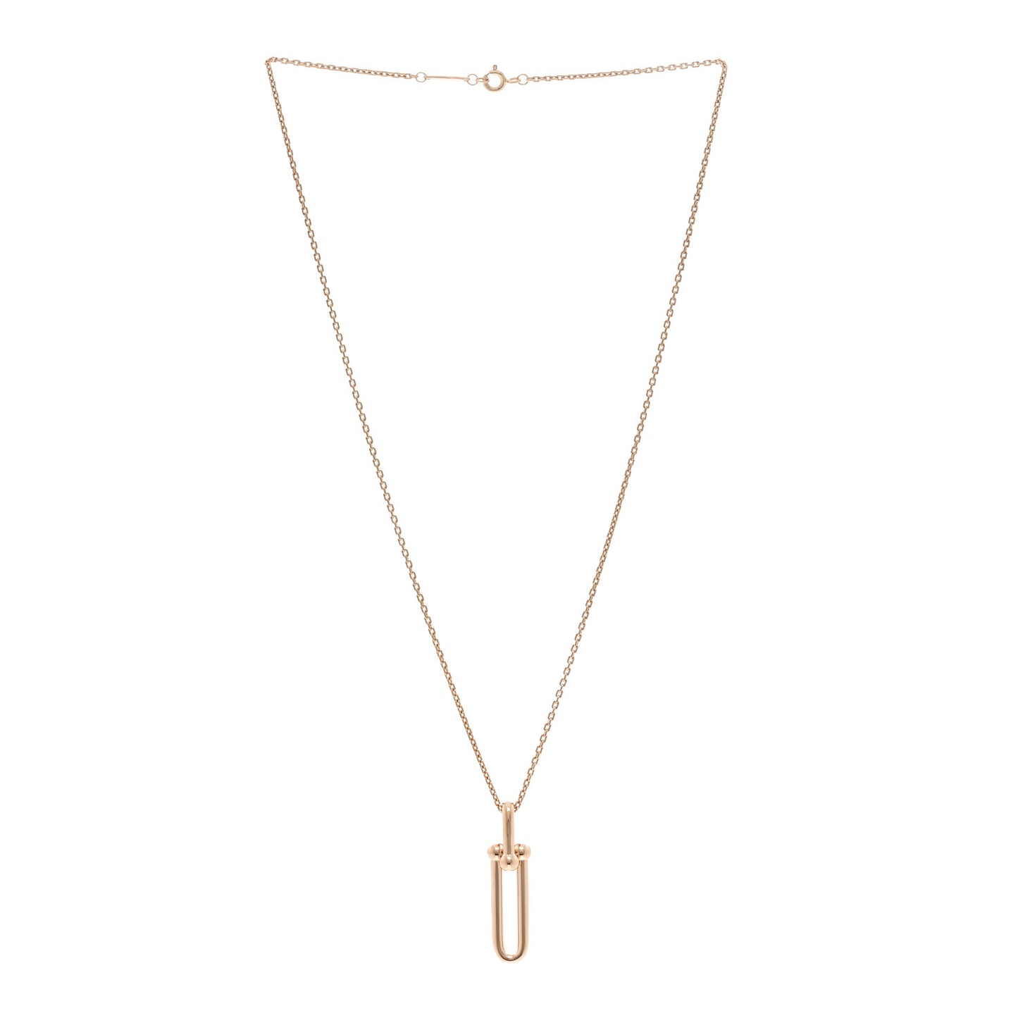 18K Rose Gold Hardwear Link Pendant Necklace