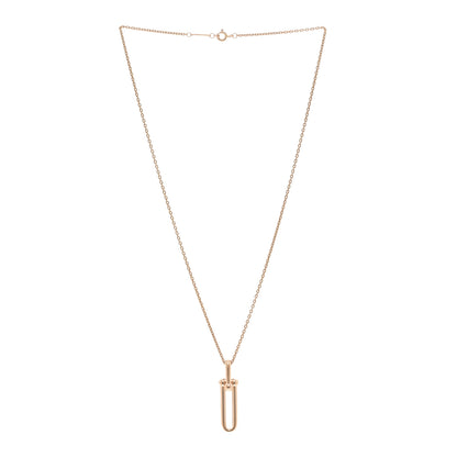 Tiffany 18K Rose Gold Hardwear Link Pendant Necklace 3 of 6
