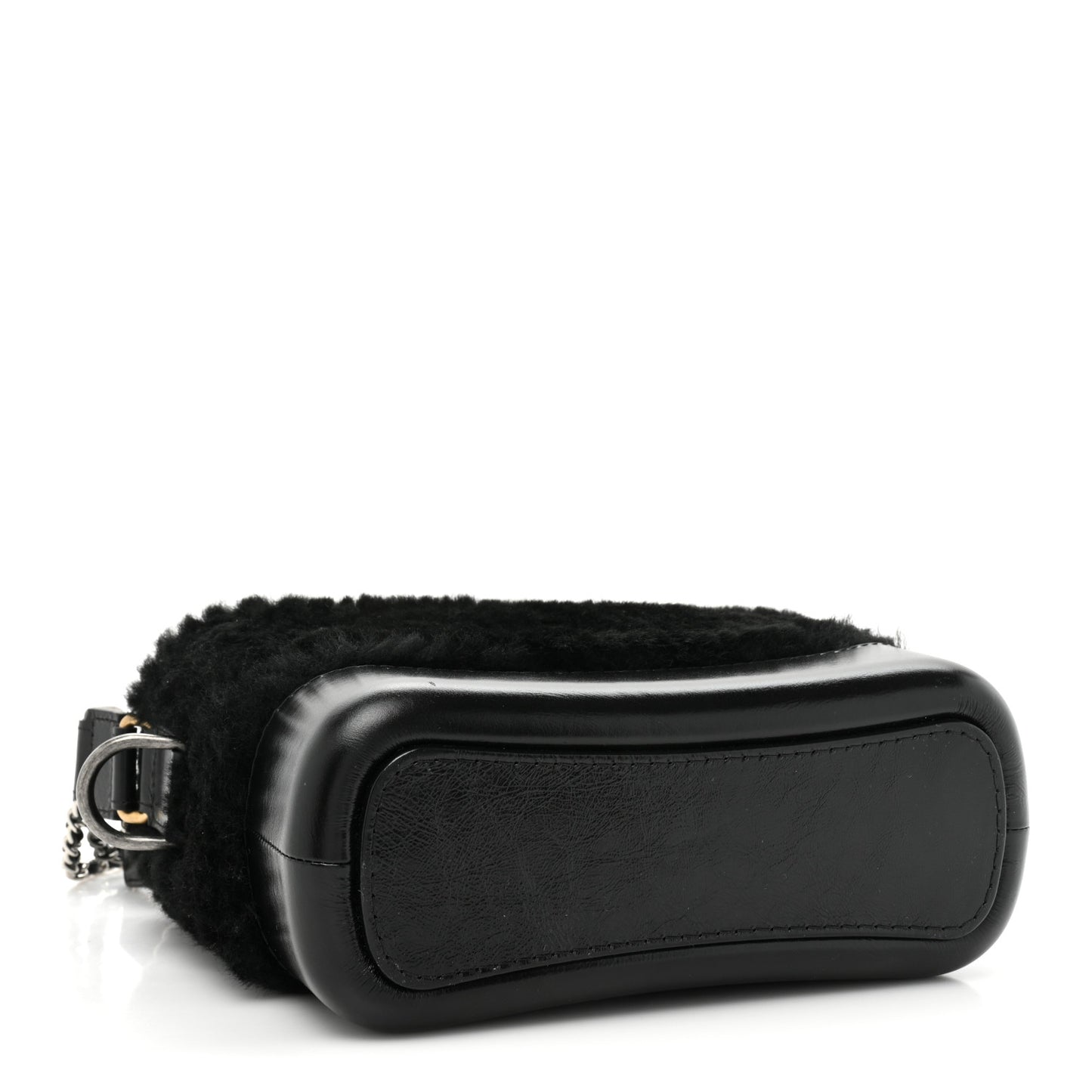Shearling Small Gabrielle Hobo Black
