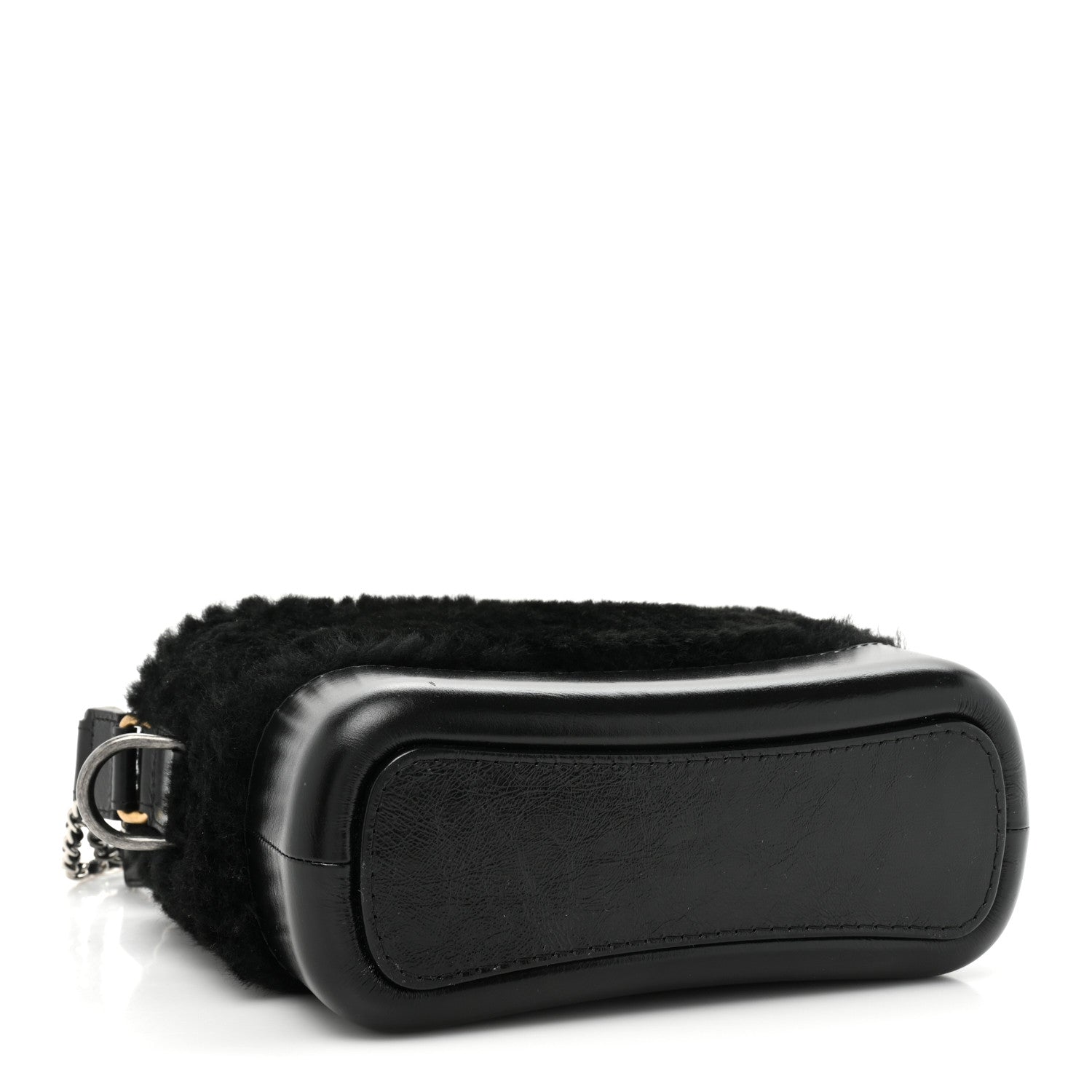 Chanel Shearling Small Gabrielle Hobo Black 4 of 10