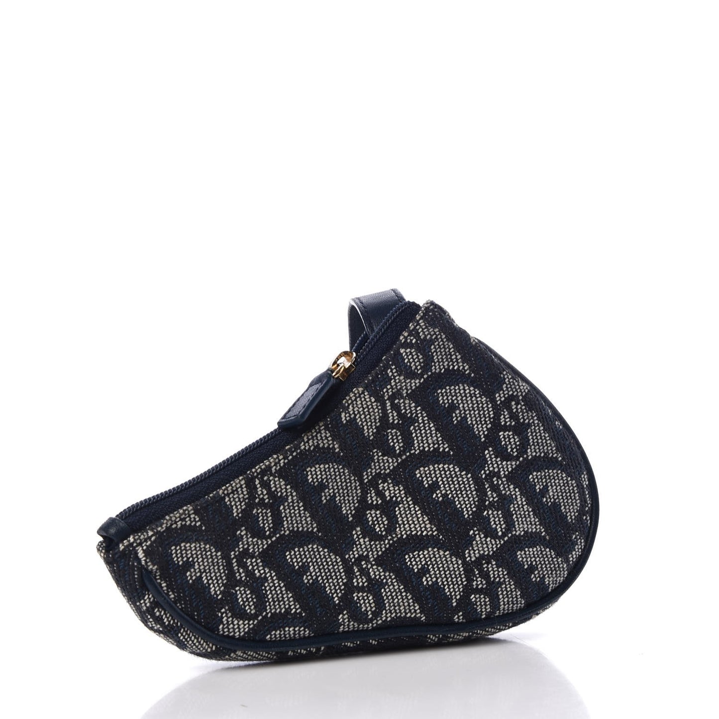 Monogram Saddle Pouch Navy Blue