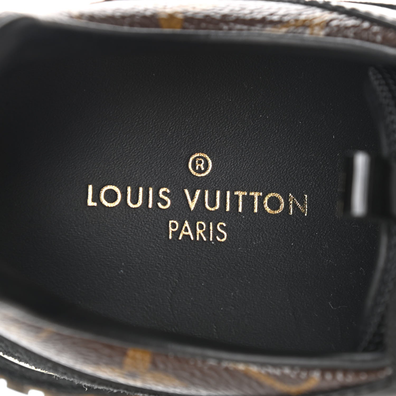 Louis Vuitton Suede Monogram Run Away Sneakers 37.5 Black 7 of 8