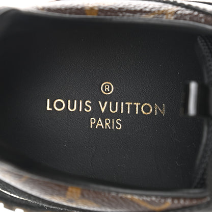 Louis Vuitton Suede Monogram Run Away Sneakers 37.5 Black 7 of 8