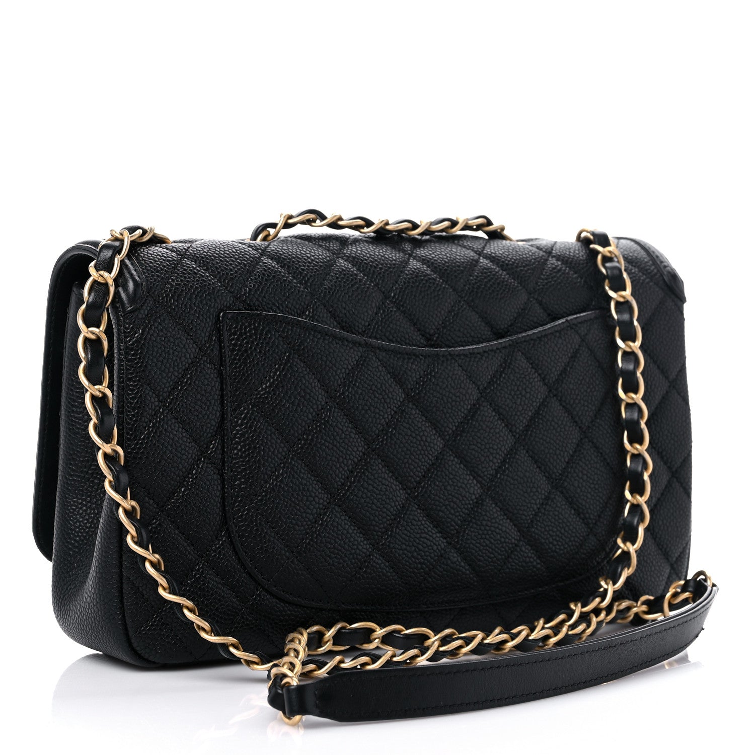 Chanel Caviar Quilted Medium CC Filigree Flap Black 3 of 11