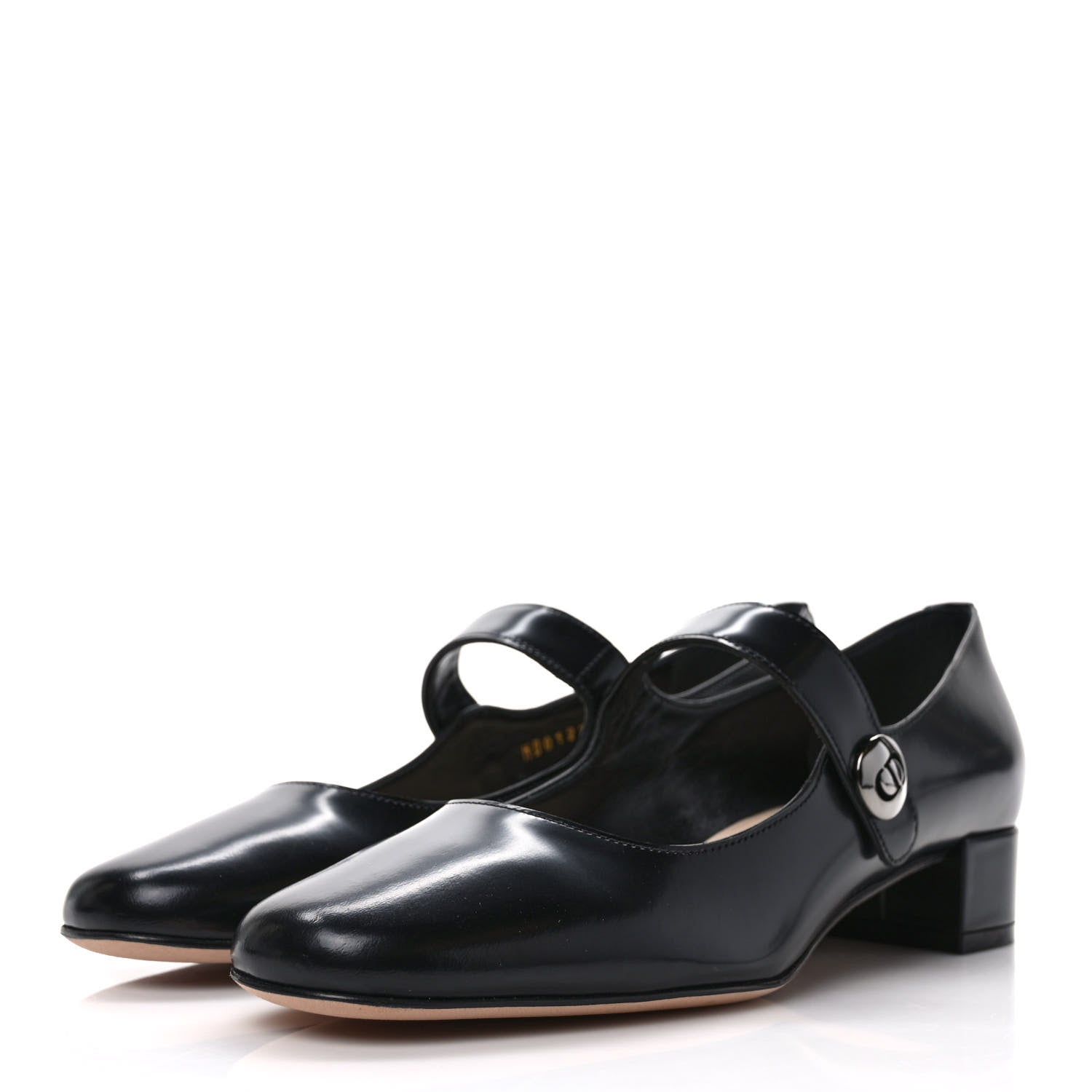Christian Dior Brushed Calfskin Uniform 30mm Pumps 36 Black 3 of 8