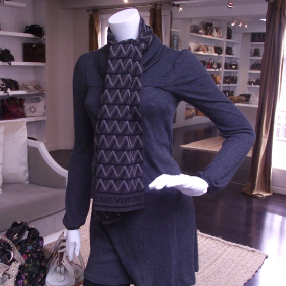 Louis Vuitton Maille LV Wool Architecture Mens Scarf 2 of 6