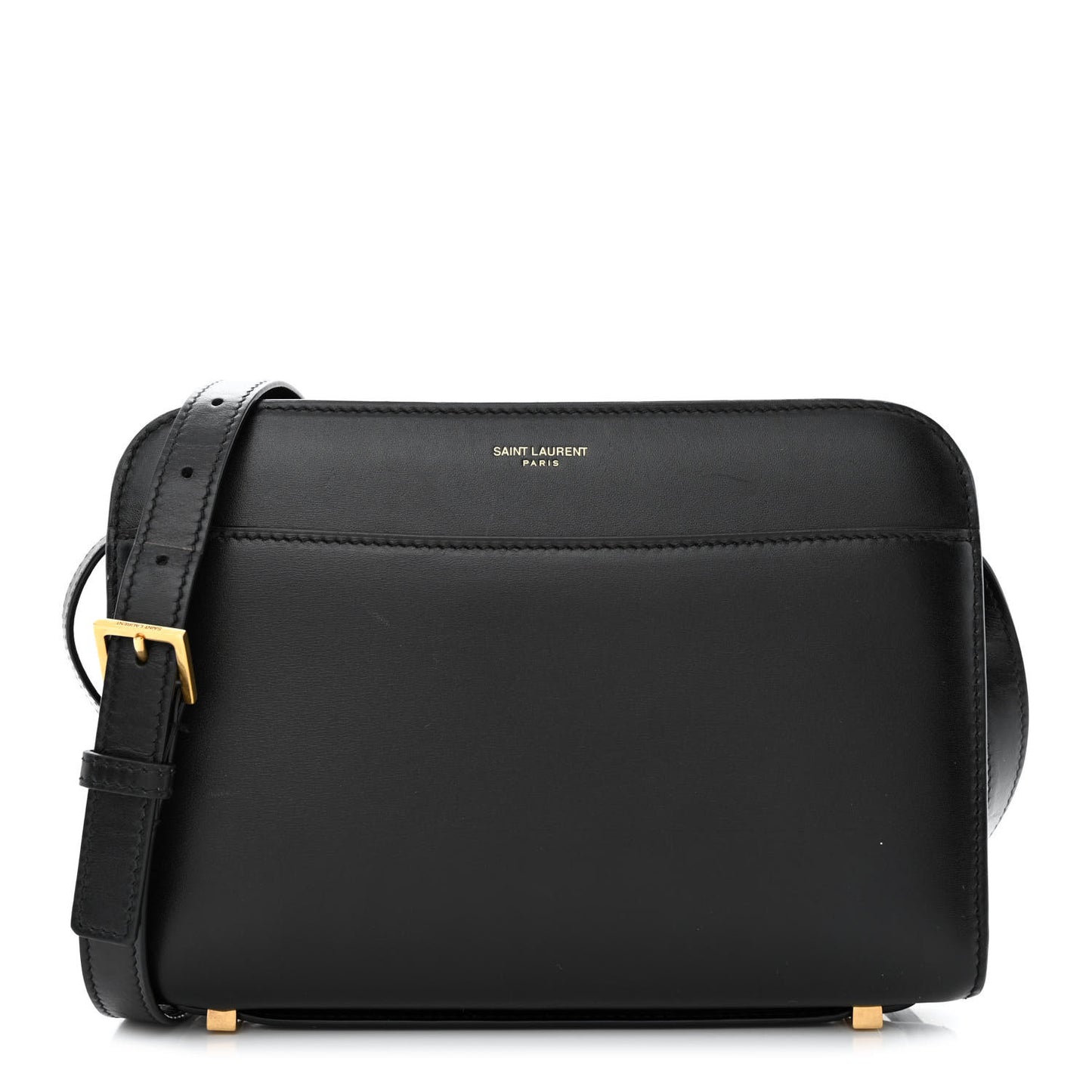 Calfskin Reverse Satchel Black