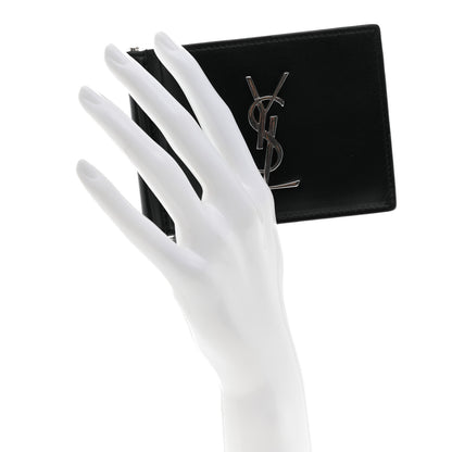 Saint Laurent Calfskin Bill Clip Card Case Black 2 of 8