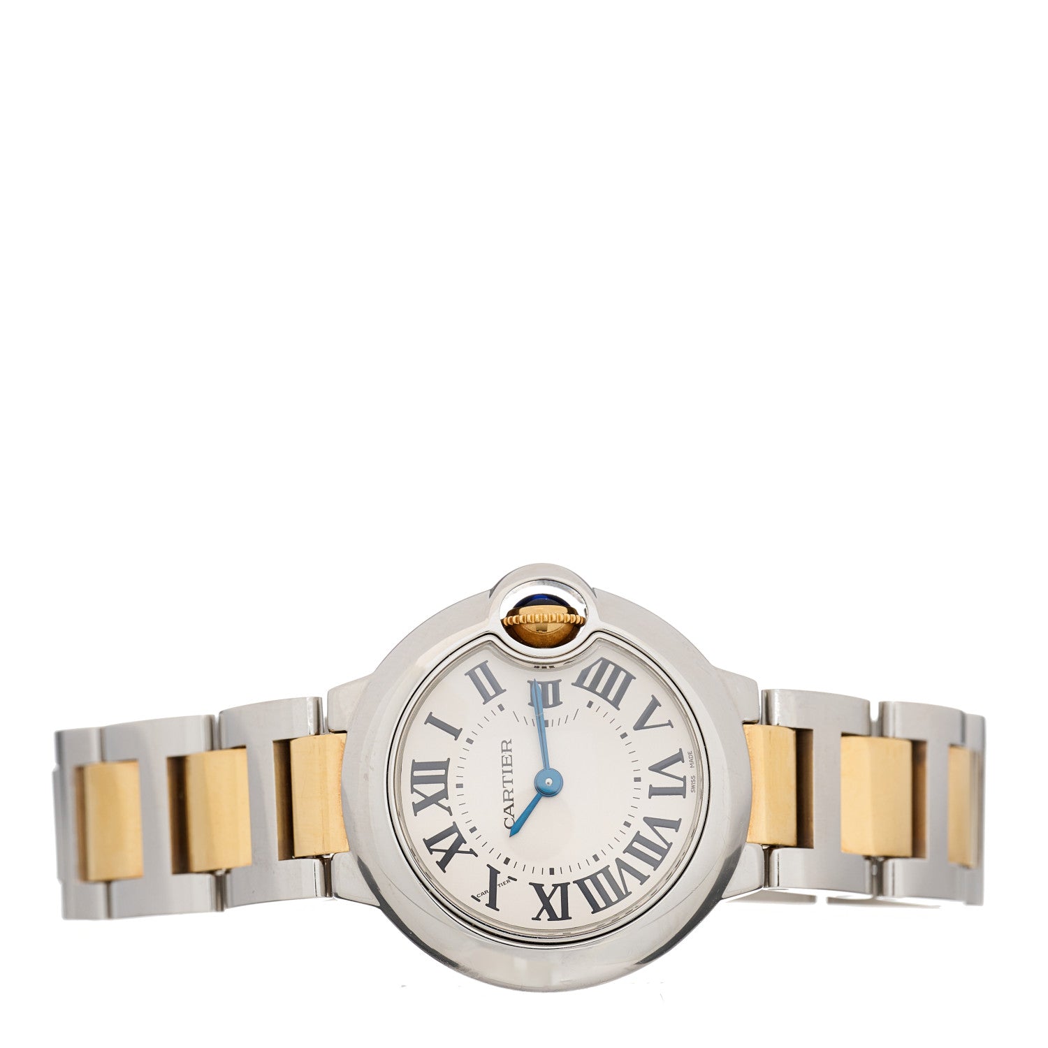 Cartier Stainless Steel 18K Yellow Gold 28mm Ballon Bleu De Cartier Quartz Watch 2 of 4