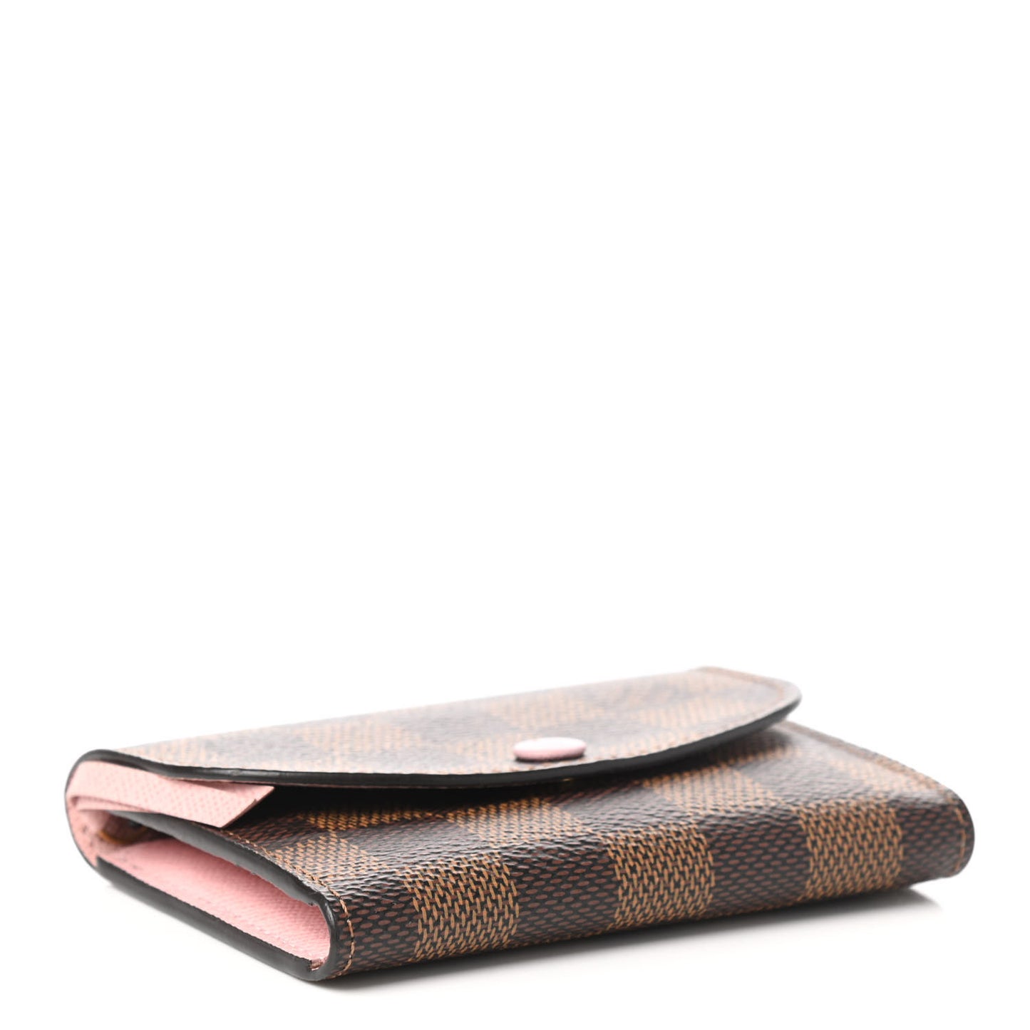 Damier Ebene Rosalie Coin Purse Rose Ballerine