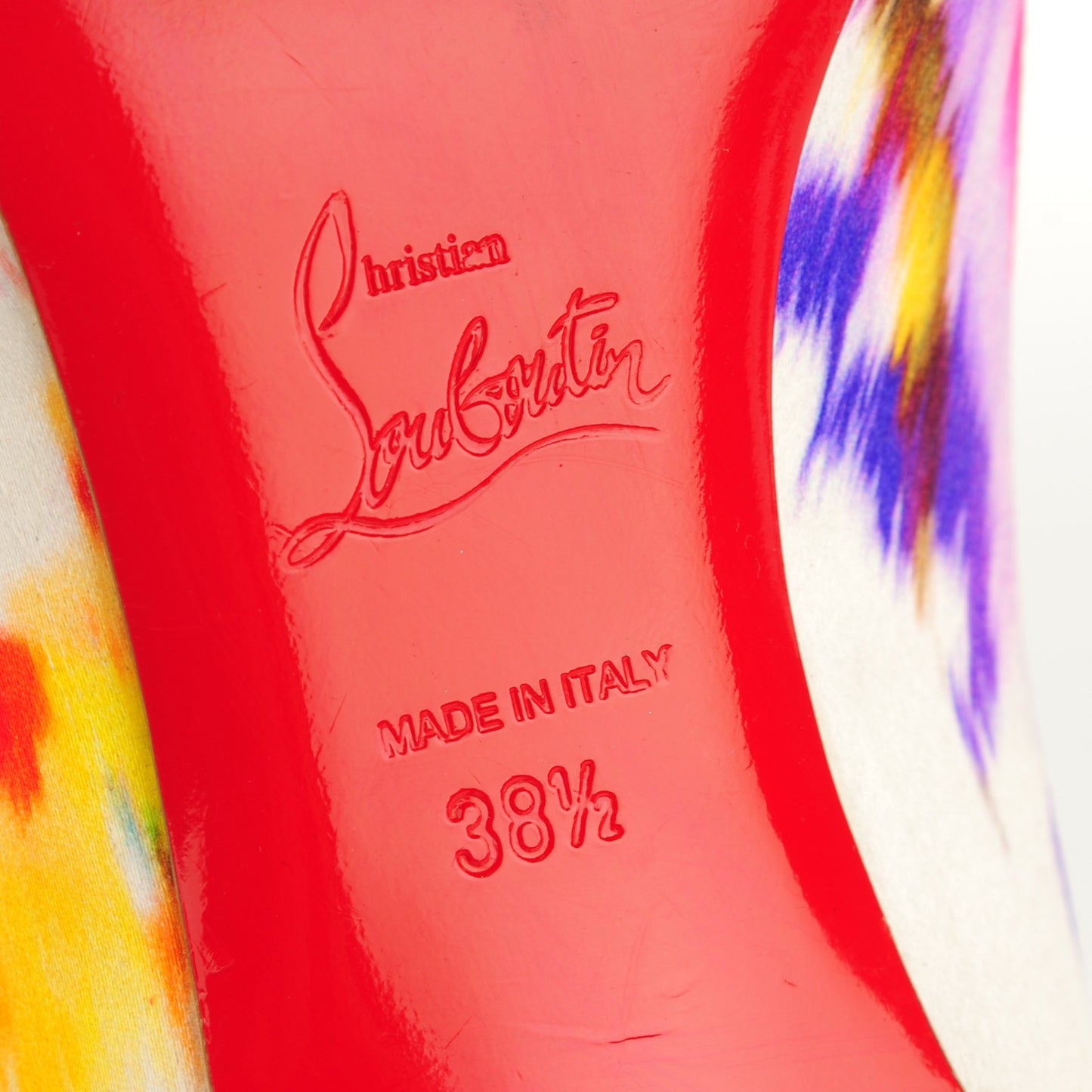 Satin PVC Paulina 45 Pumps 38.5 Multicolor