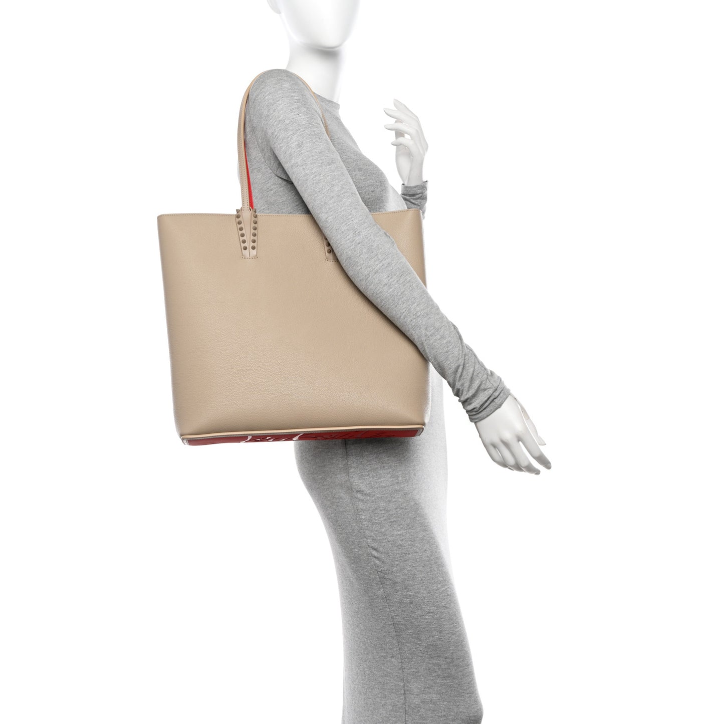 Calfskin Empire Spikes North South Cabata Tote Saharienne