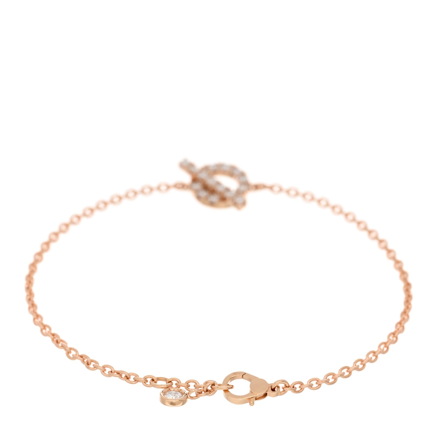18K Rose Gold Diamond Finesse Bracelet LG