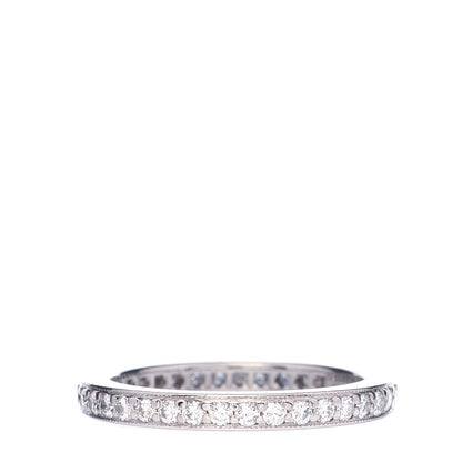 Tiffany Platinum Diamond 2mm Legacy Band Ring 48 4.5 1 of 5