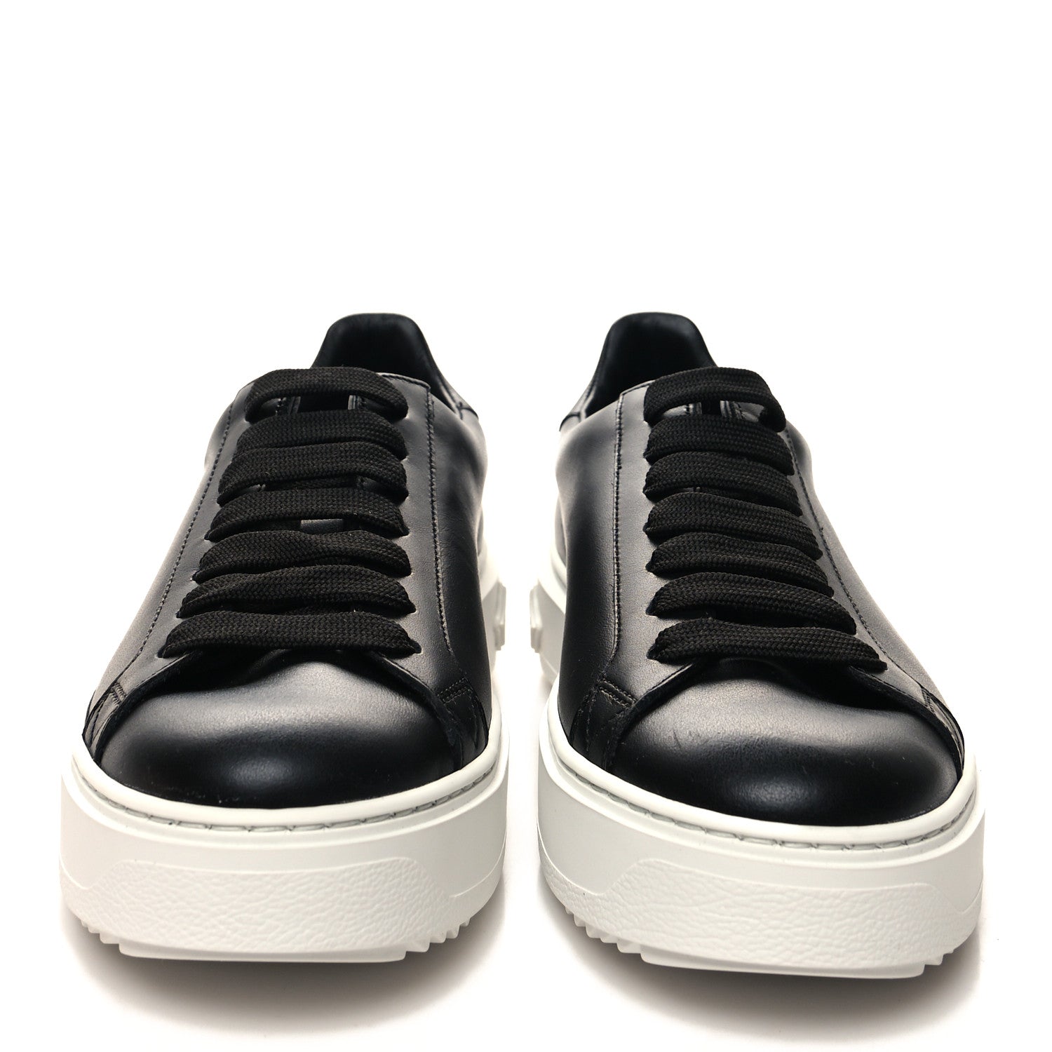 Louis Vuitton Calfskin Time Out Sneakers 38 Black 2 of 9