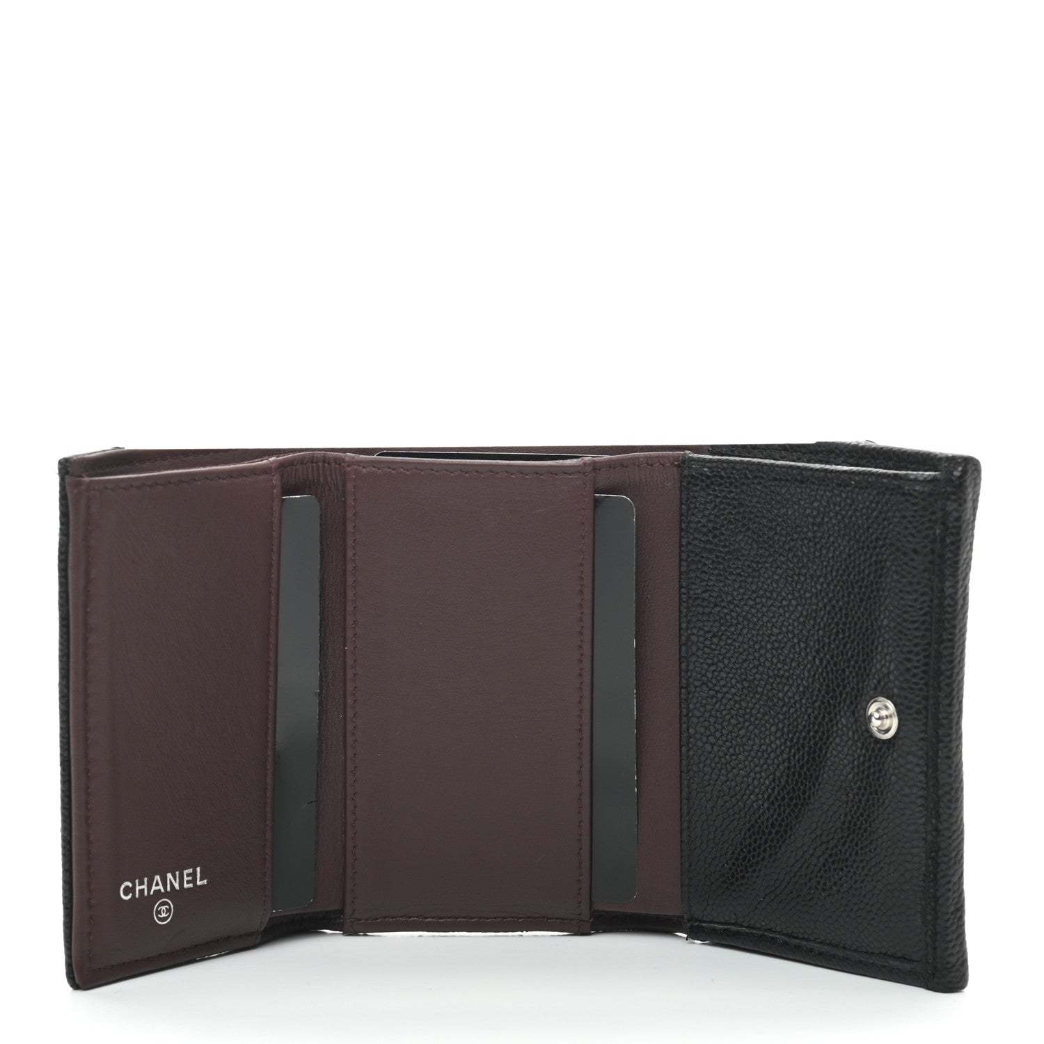 Chanel Caviar Quilted Double Flap Wallet Black 4 of 6