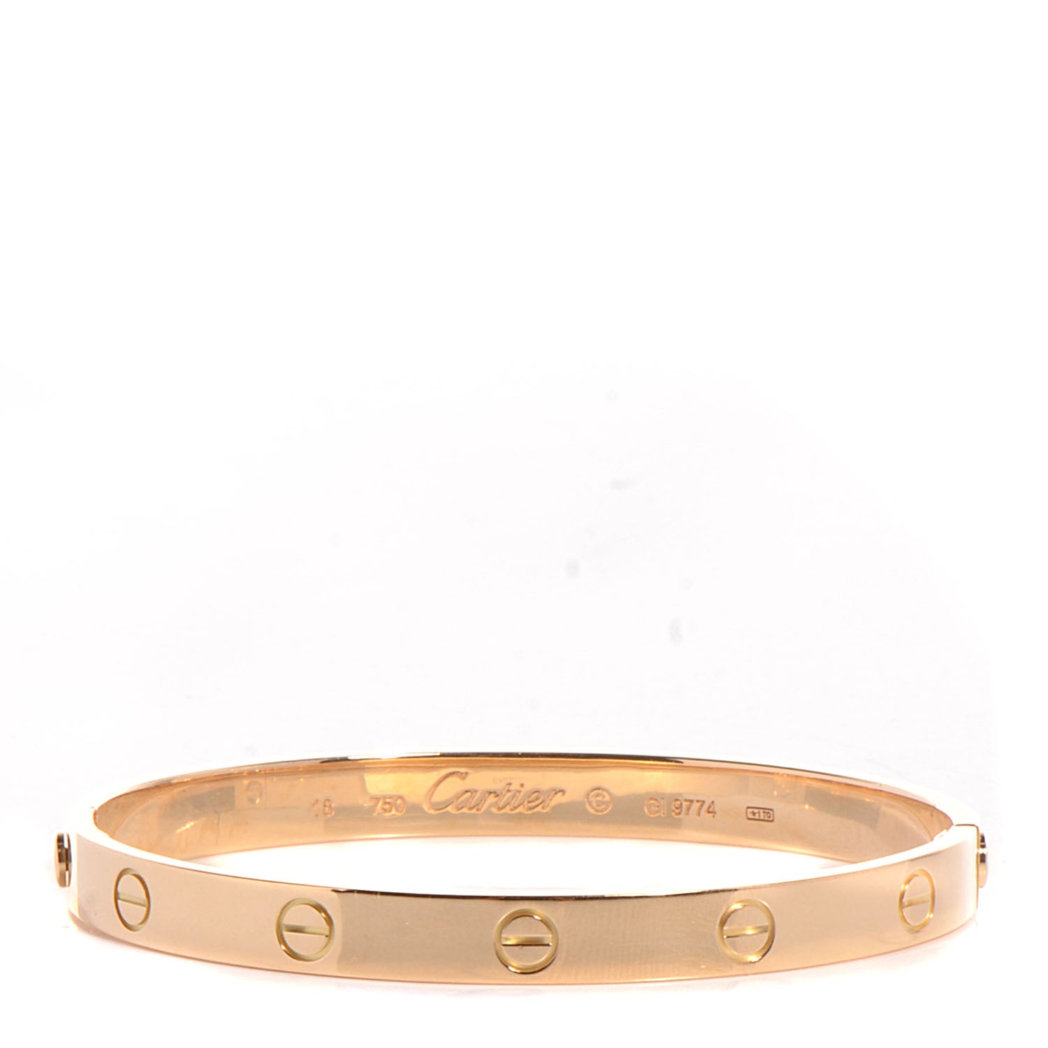 Cartier 18K Yellow Gold LOVE Bracelet 18 1 of 5