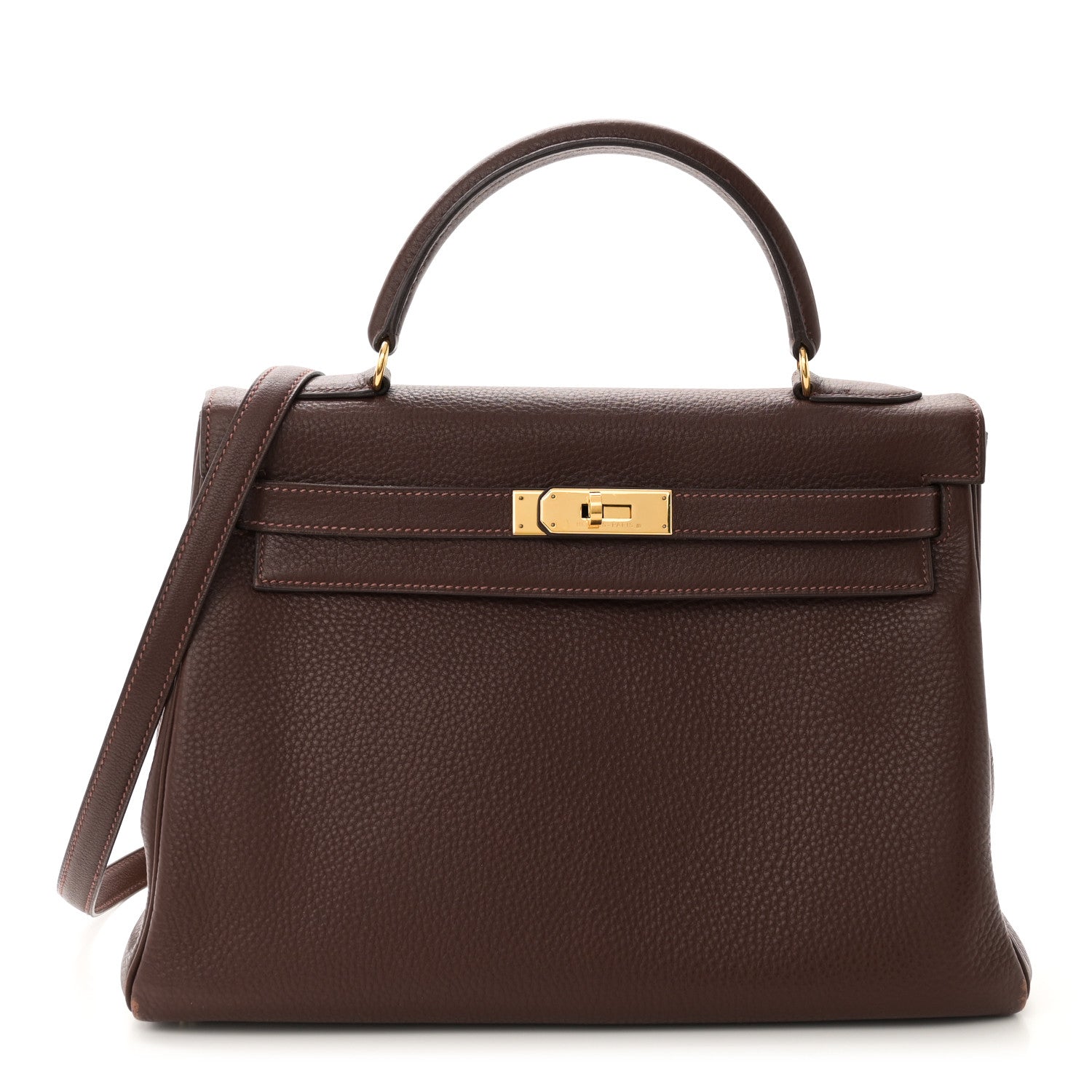 Hermes Togo Kelly Retourne 32 Havane 1 of 10