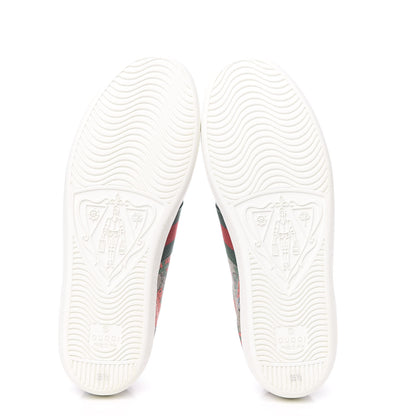Gucci GG Supreme Monogram Strawberry Web Womens Ace Sneakers 35.5 Beige Multicolor Red Green 5 of 10
