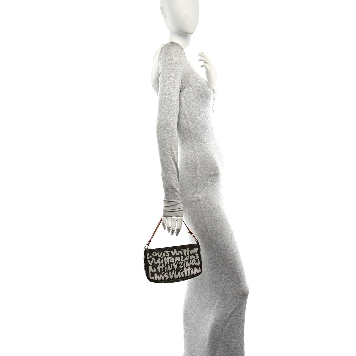 Louis Vuitton Monogram Graffiti Pochette Accessories Silver 1 of 12