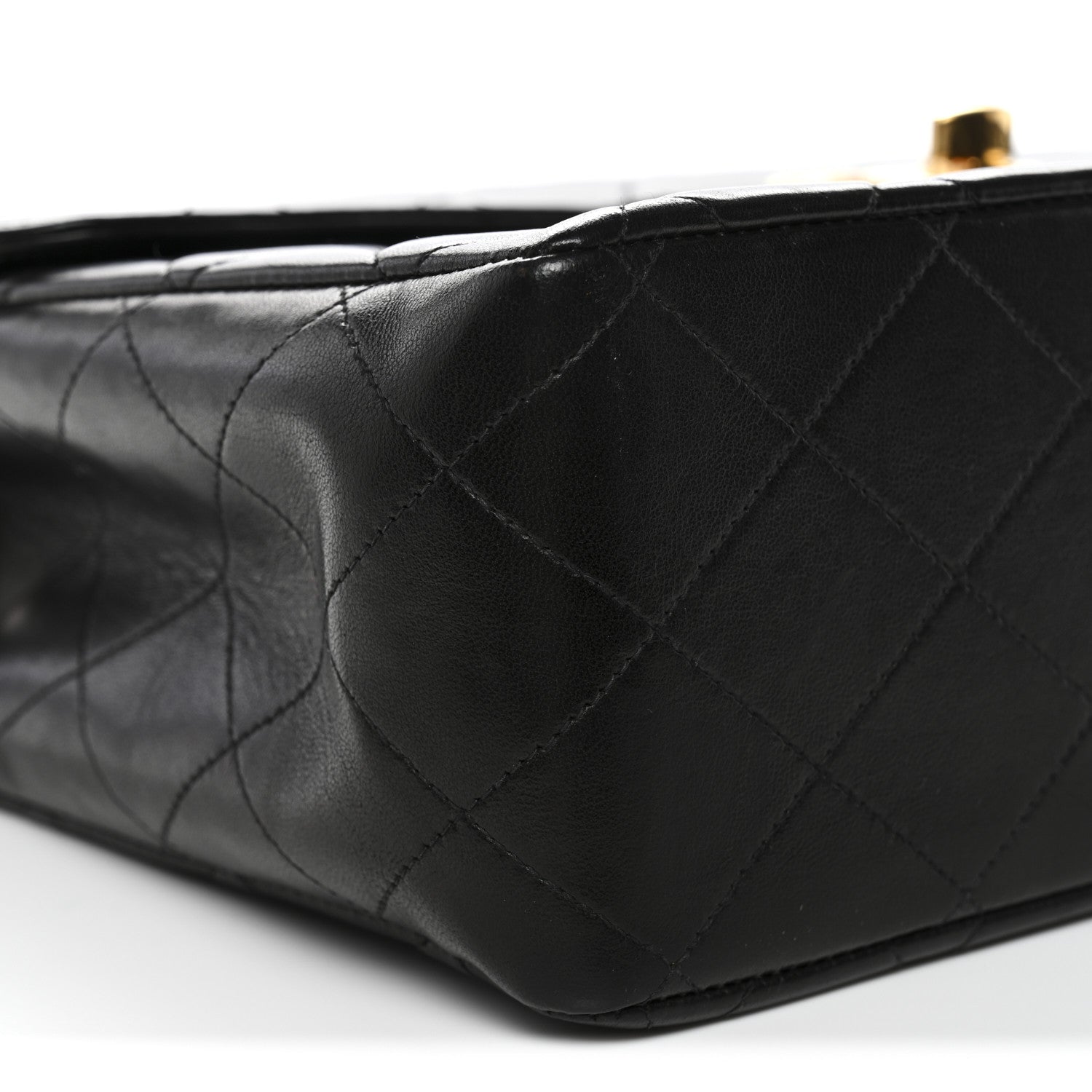 Chanel Lambskin Quilted Jumbo Single Flap Black 10 of 11