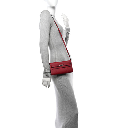 Hermes Epsom Kelly Wallet To Go Rouge Grenat 2 of 11