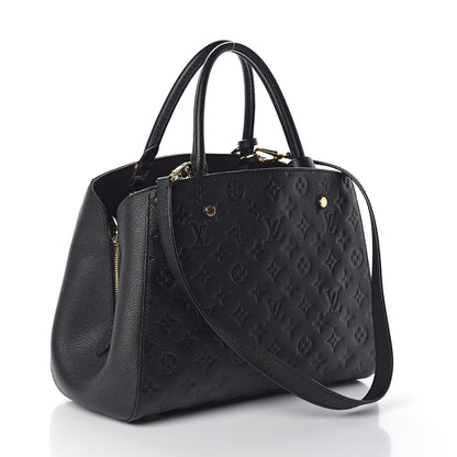 Louis Vuitton Empreinte Montaigne MM Black 3 of 9