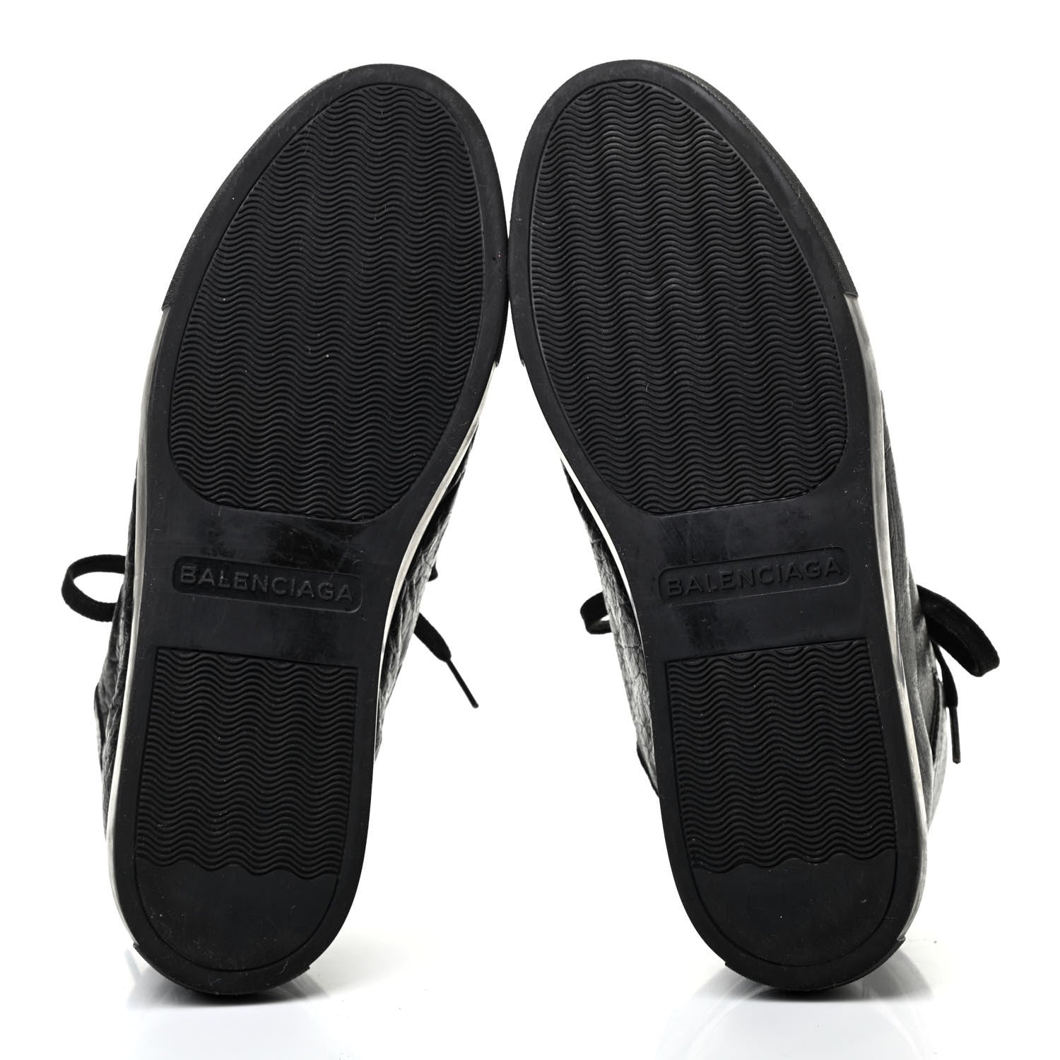 Balenciaga Crinkled Calfskin Womens Arena Sneaker 40 Black 5 of 7
