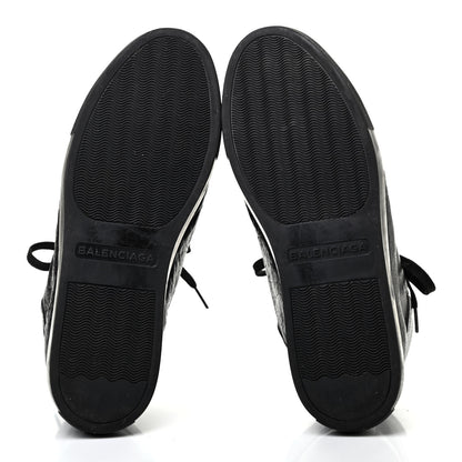 Balenciaga Crinkled Calfskin Womens Arena Sneaker 40 Black 5 of 7