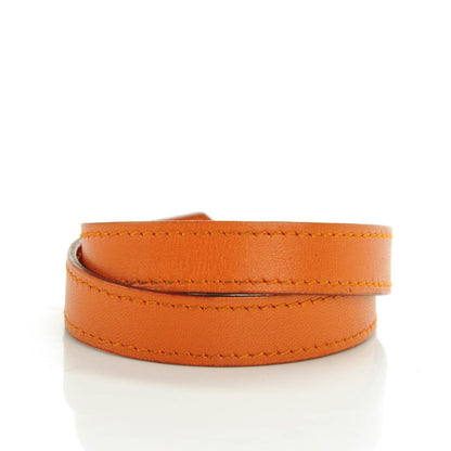 Hermes Tadelakt Kelly Double Tour Bracelet S Potiron 3 of 6