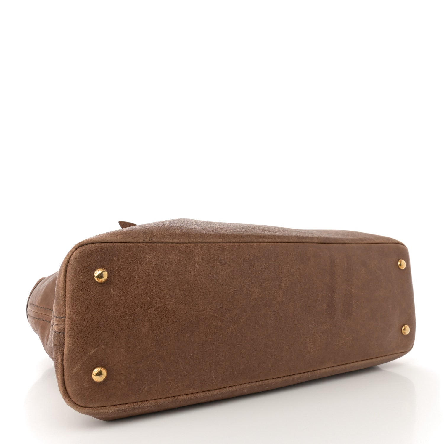 Miu Miu Nappa Aviator Medium Aventure Bag Rovere 4 of 12