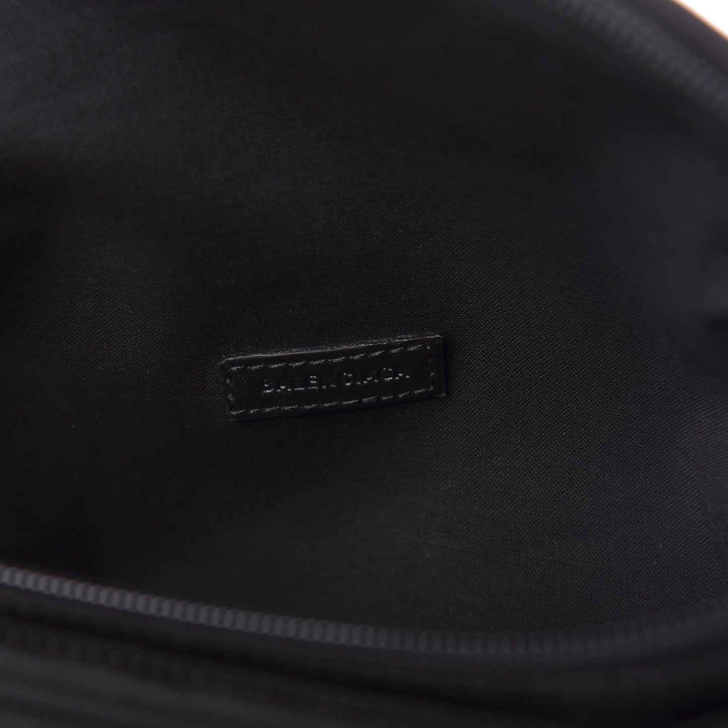 Nylon Logo Embroidered Explorer Beltpack Black