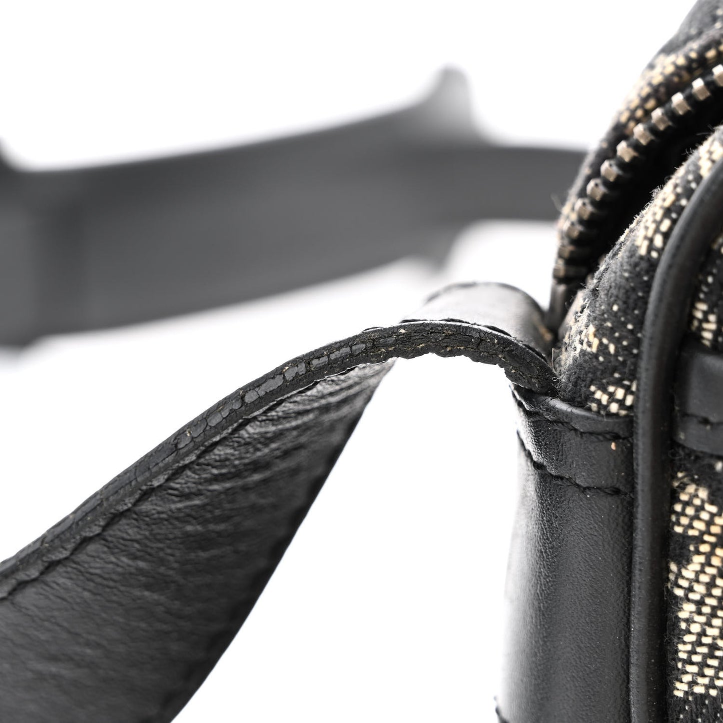 Monogram Buckle Messenger Bag Black