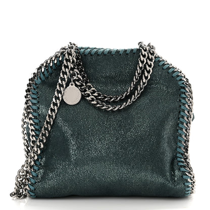 Stella McCartney Shaggy Deer Tiny Falabella Tote Petroleum 1 of 10