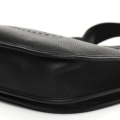 Hermes Taurillon Clemence Evelyne III PM Black 10 of 13