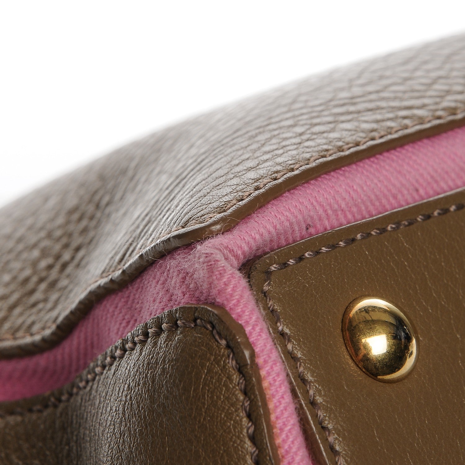 Saint Laurent Calfskin Canvas Medium Muse Two Taupe Pink 10 of 12